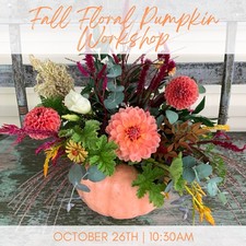 Fall Floral pumpkin workshop